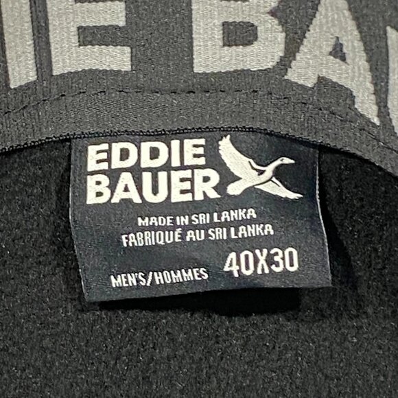 Eddie Bauer Fleece Lined Tech Pants Mens 40 x 30 Gray Water Repellent Insulated - Picture 8 of 13